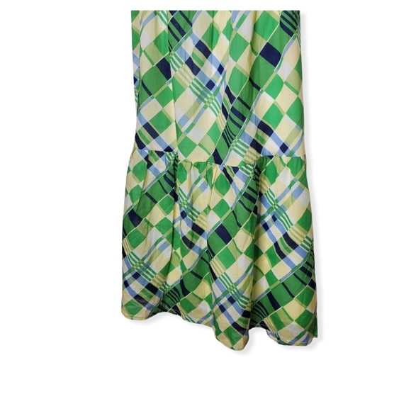 FAITHFULL THE BRAND Billie Check Print Puff Sleeves Midi Dress Size 6 N… - Picture 6 of 14